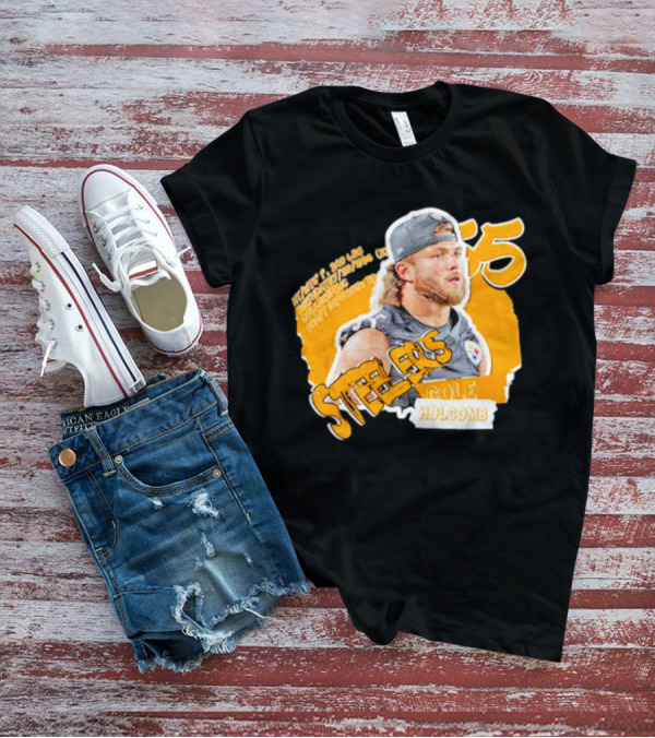 Steelers Football Cole Holcomb 55 Weight 240 Lbs Height 6'1 T-Shirt