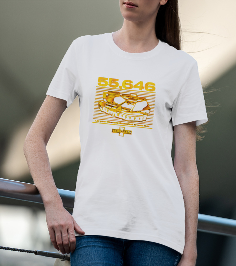 55,646 Largest Women's Basketball Crowd Ever Iowa Basketball Kinnick T-Shirt