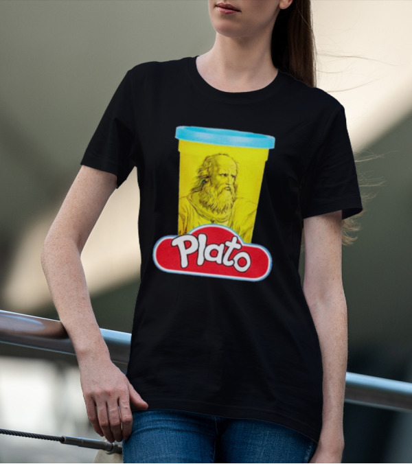 Plato Philosopher Meets Play Doh Parody Mashup T-Shirt