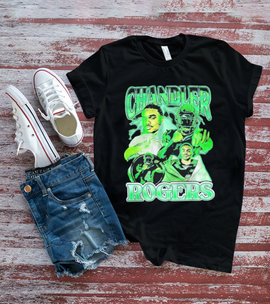 Chandler Rogers Vintage Lightweight Football Eagle Green T-Shirt