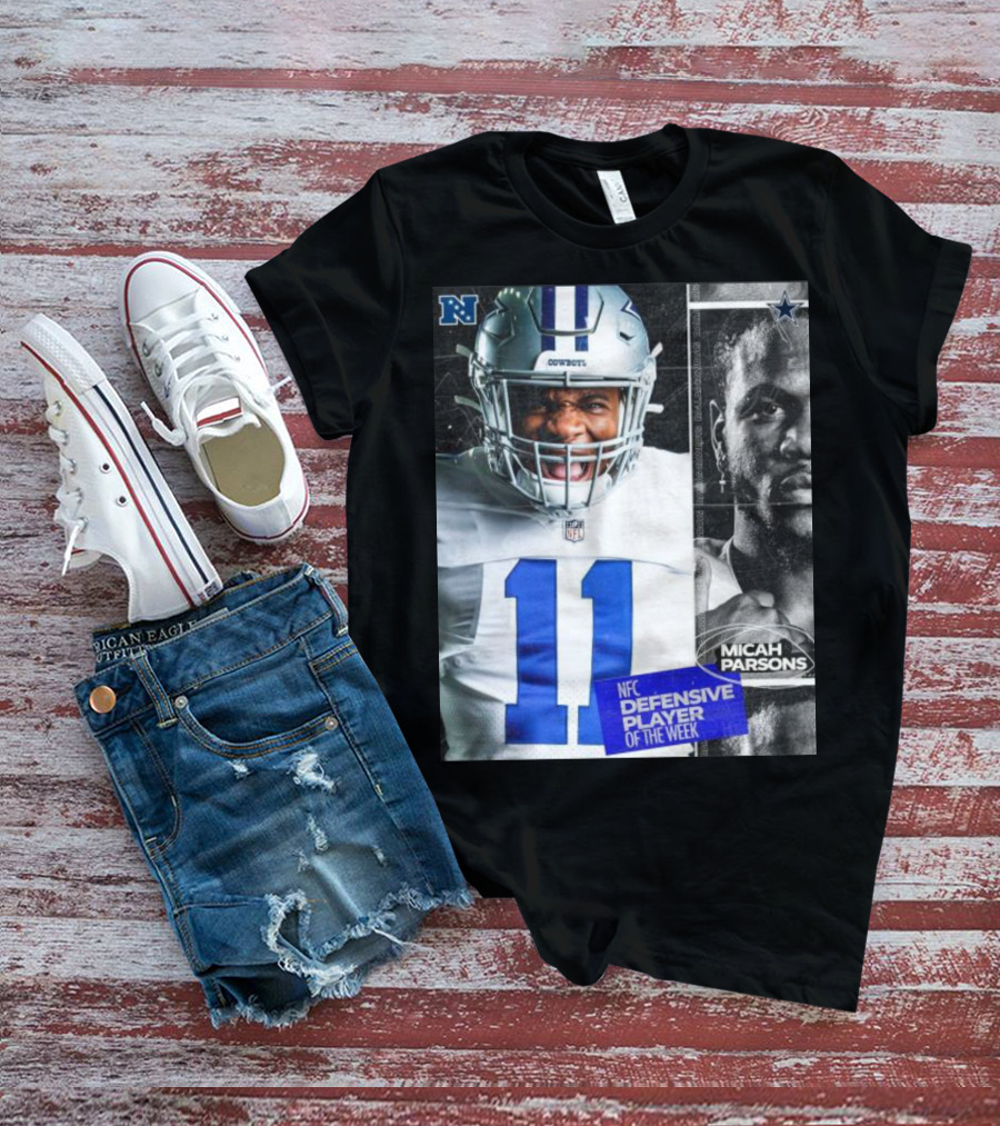 Dallas Cowboys 11 Micah Parsons NFC Defensive Player Of The Week T-Shirt