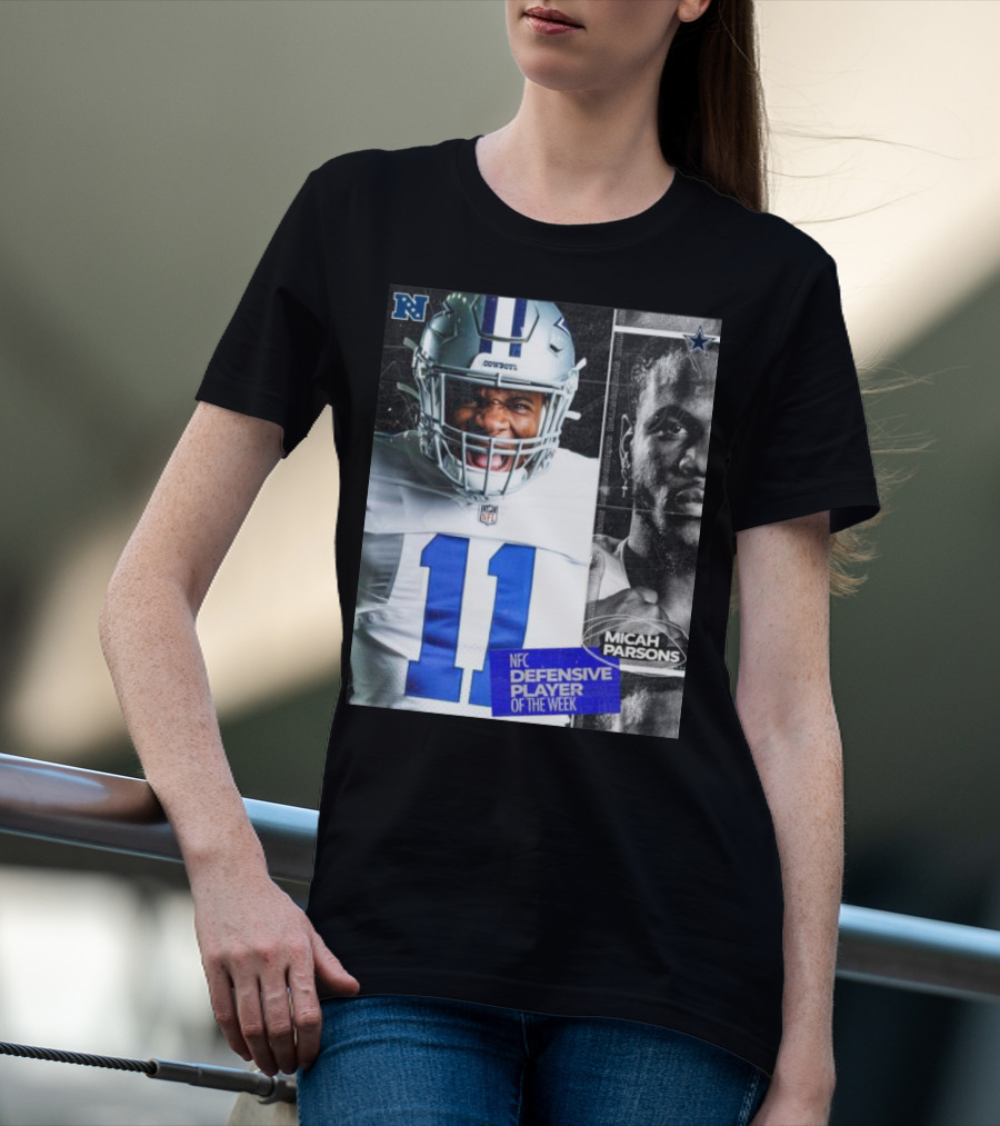 Dallas Cowboys 11 Micah Parsons NFC Defensive Player Of The Week T-Shirt