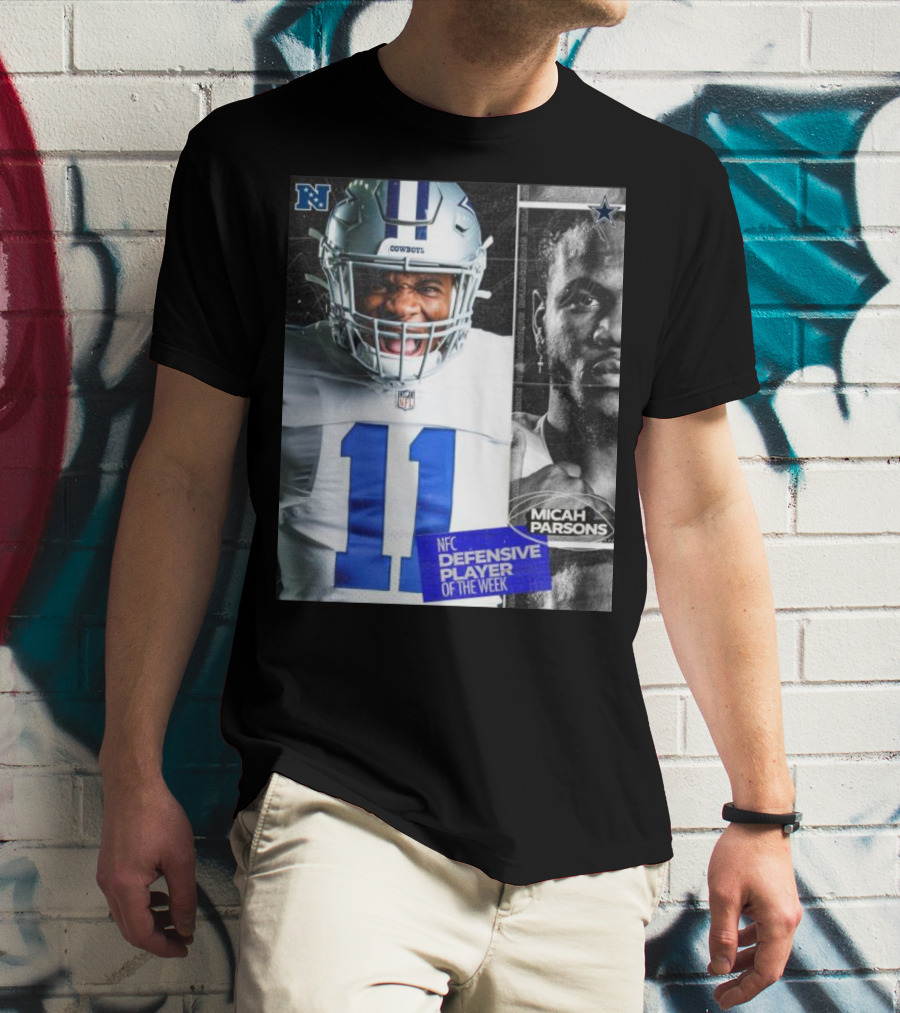 Dallas Cowboys 11 Micah Parsons NFC Defensive Player Of The Week T-Shirt