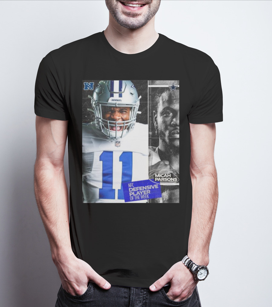 Dallas Cowboys 11 Micah Parsons NFC Defensive Player Of The Week T-Shirt