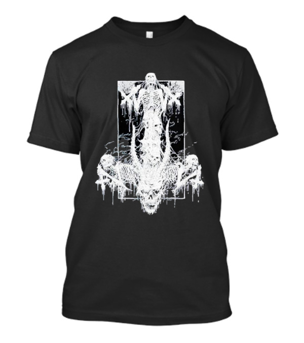 Riddickart X Spencer’s Unholy Skeleton Dripping White T-Shirt