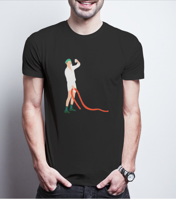 Septic Engineer Holding Beer With Hose T-Shirt