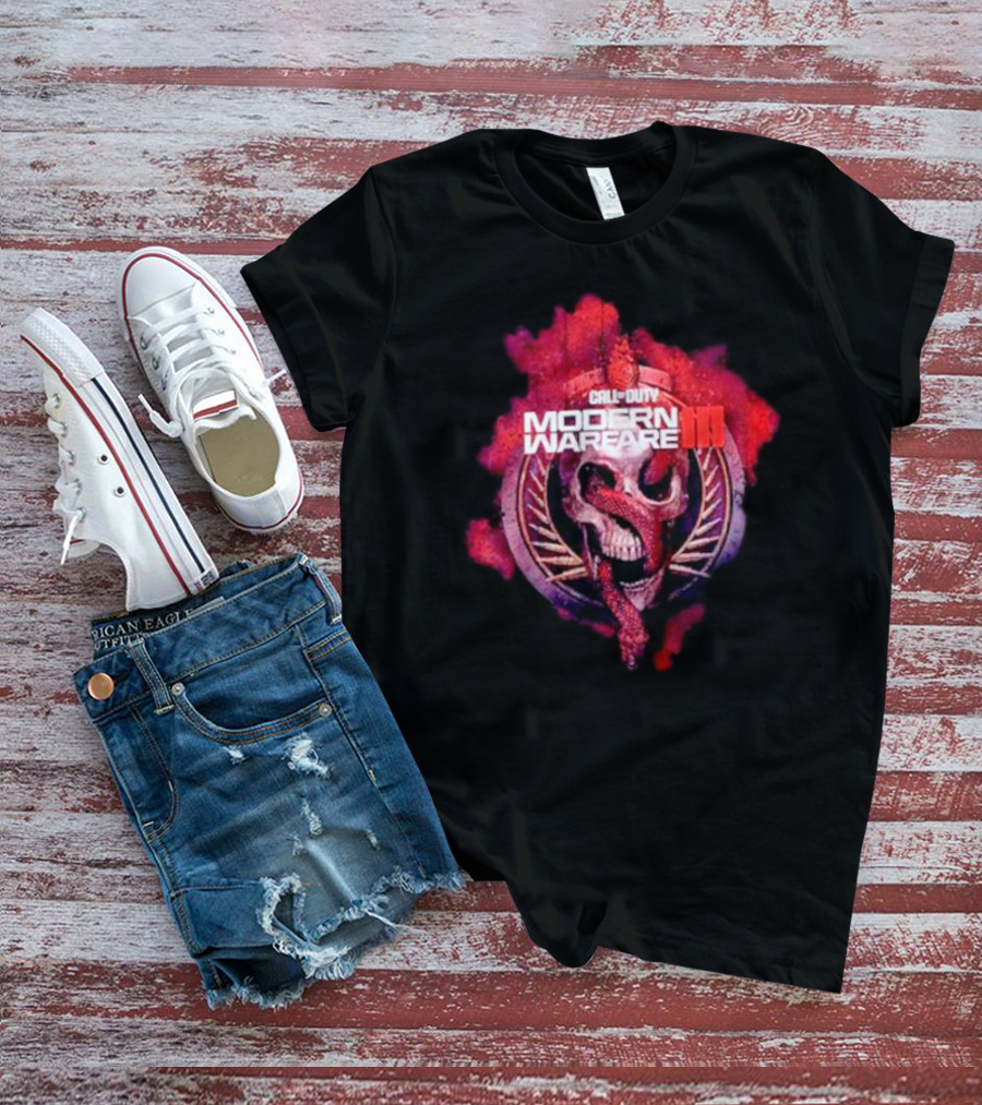 Call Of Duty Modern Warfare III Skull And Snake Emblem T-Shirt