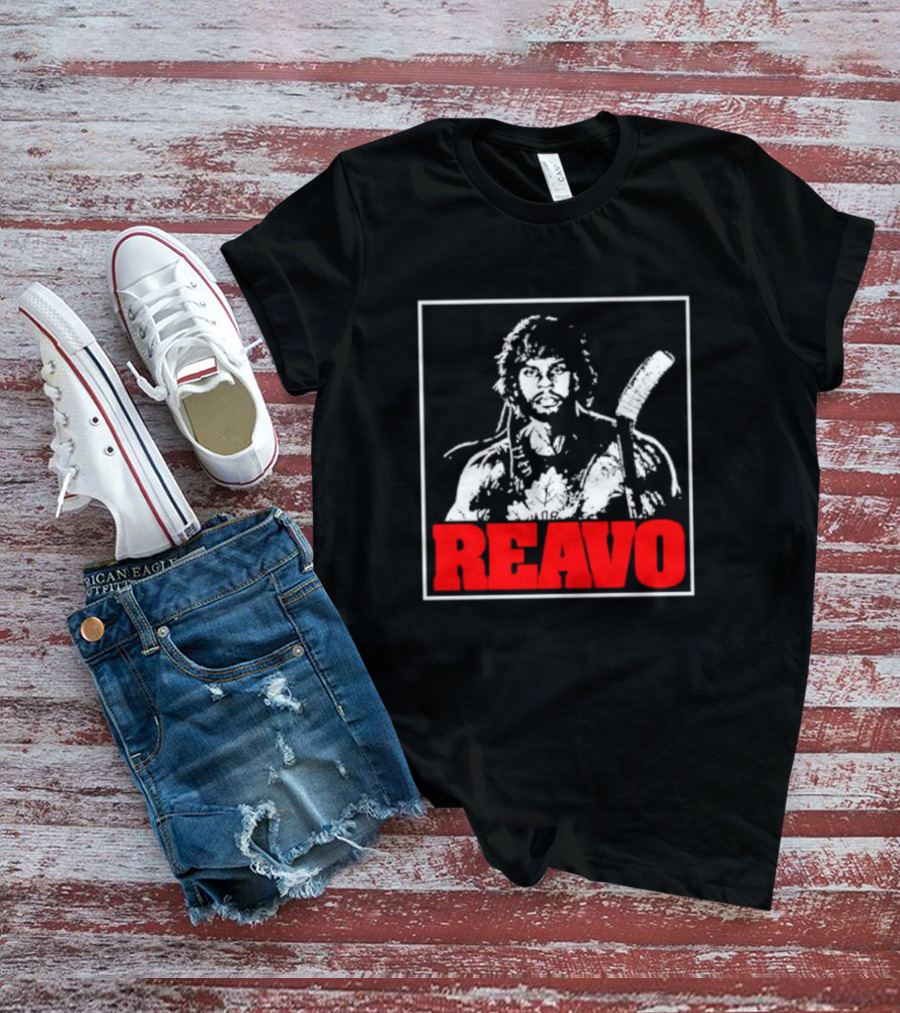 REAVO Hockey Warrior Illustration With Flow Jerguson Reavo T-Shirt