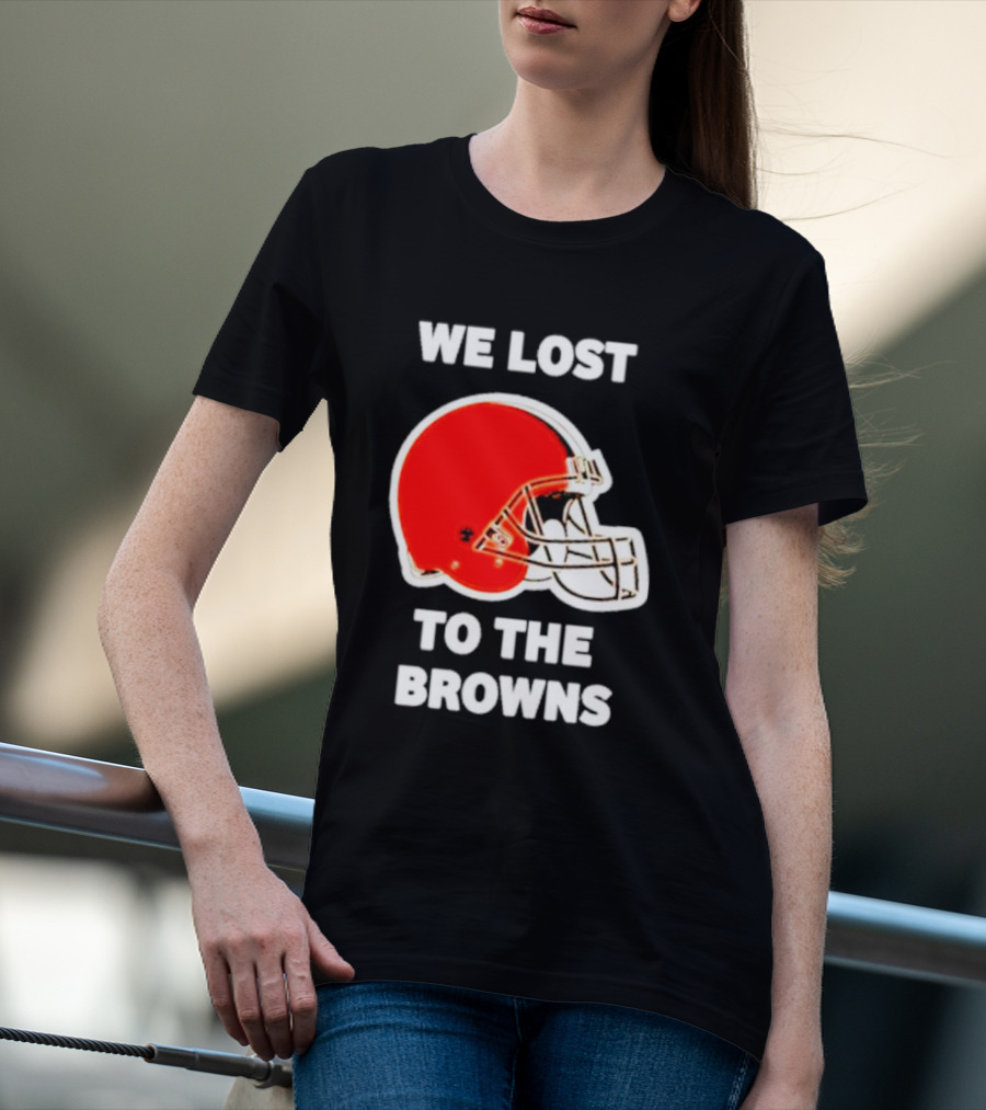 George Kittle We Lost To The Browns Football Helmet T-Shirt