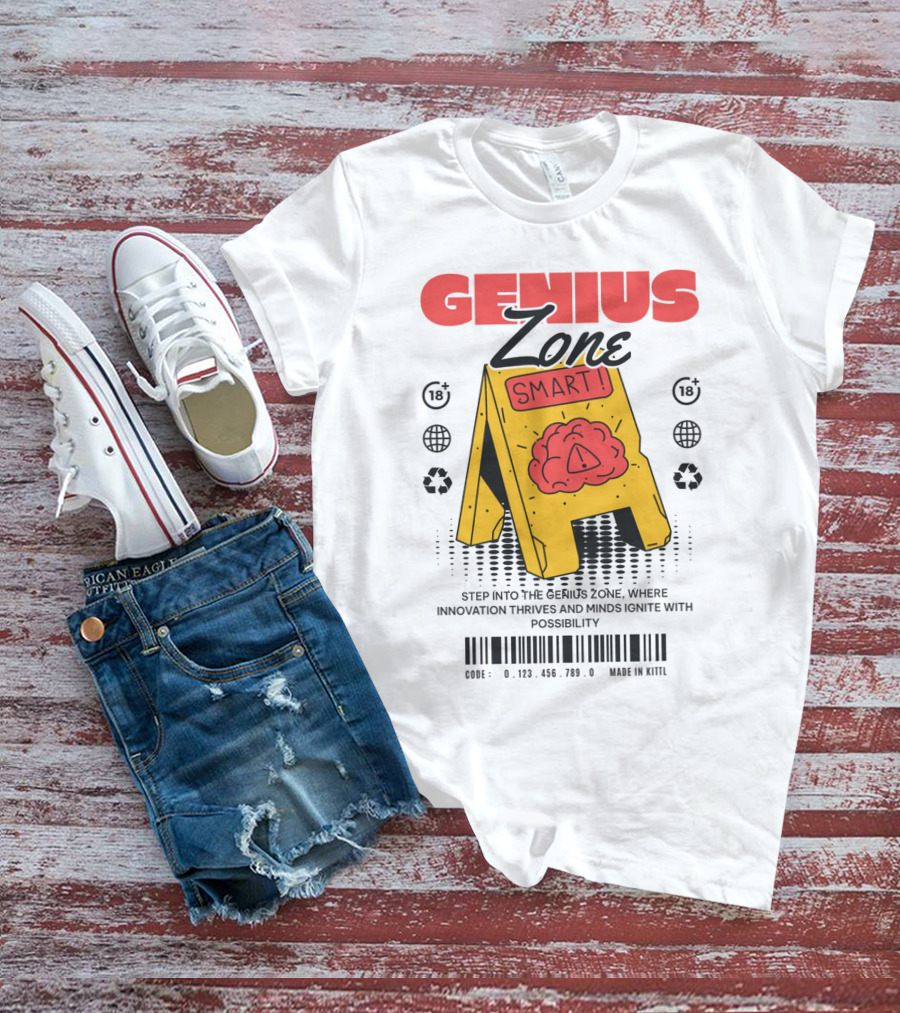 GENIUS ZONE SMART BRAIN SIGN T-Shirt