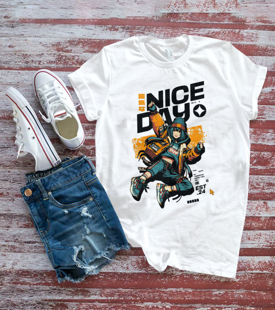 Nice Day Yepp Est 24 Vintage Urban T-Shirt