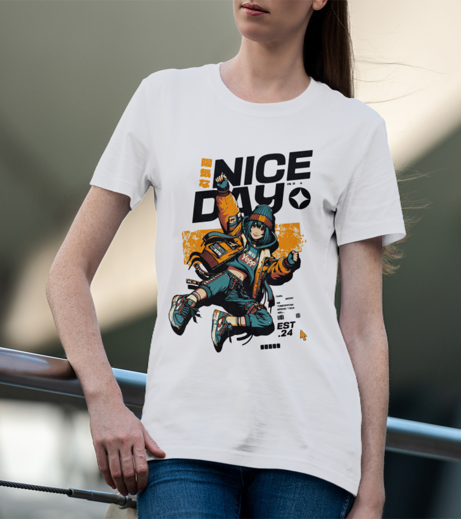 Nice Day Yepp Est 24 Vintage Urban T-Shirt