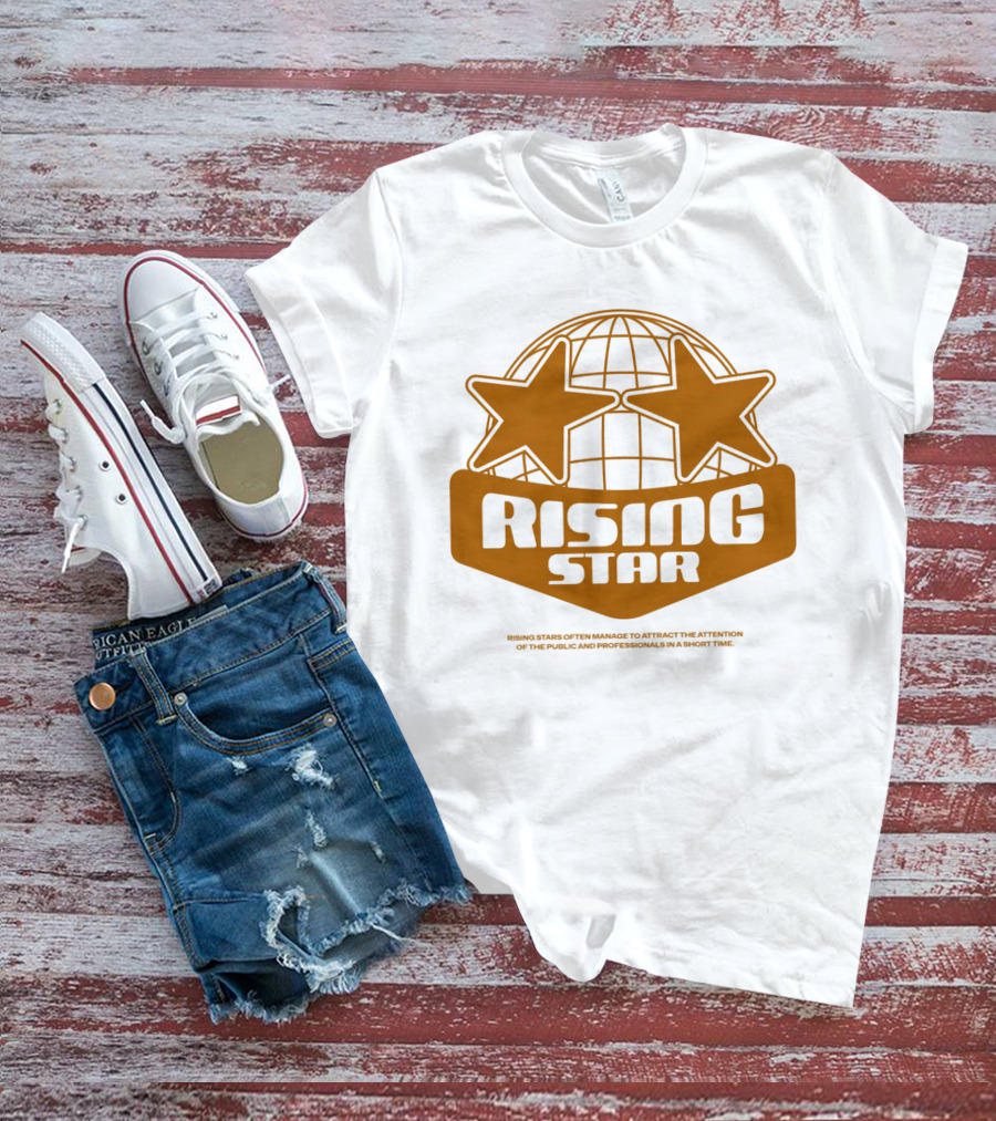Supalonely Rising Star Two Stars Globe T-Shirt