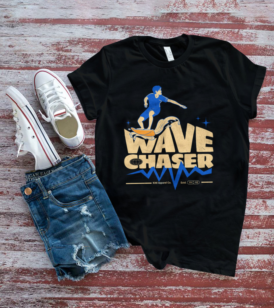Wave Chaser Kittl Apparel Co. Estd. 1992 T-Shirt