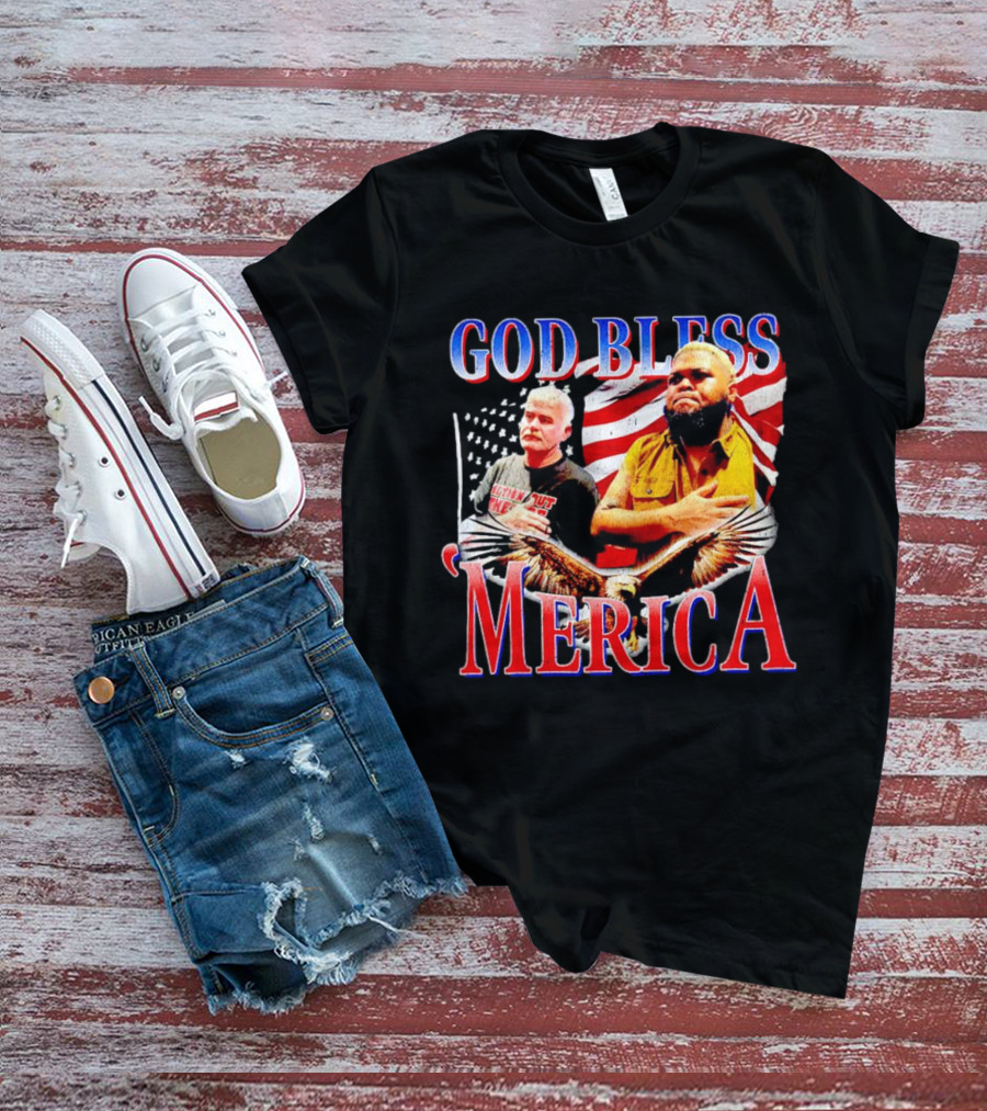Druski God Bless ‘Merica American Flag And Eagle T-Shirt