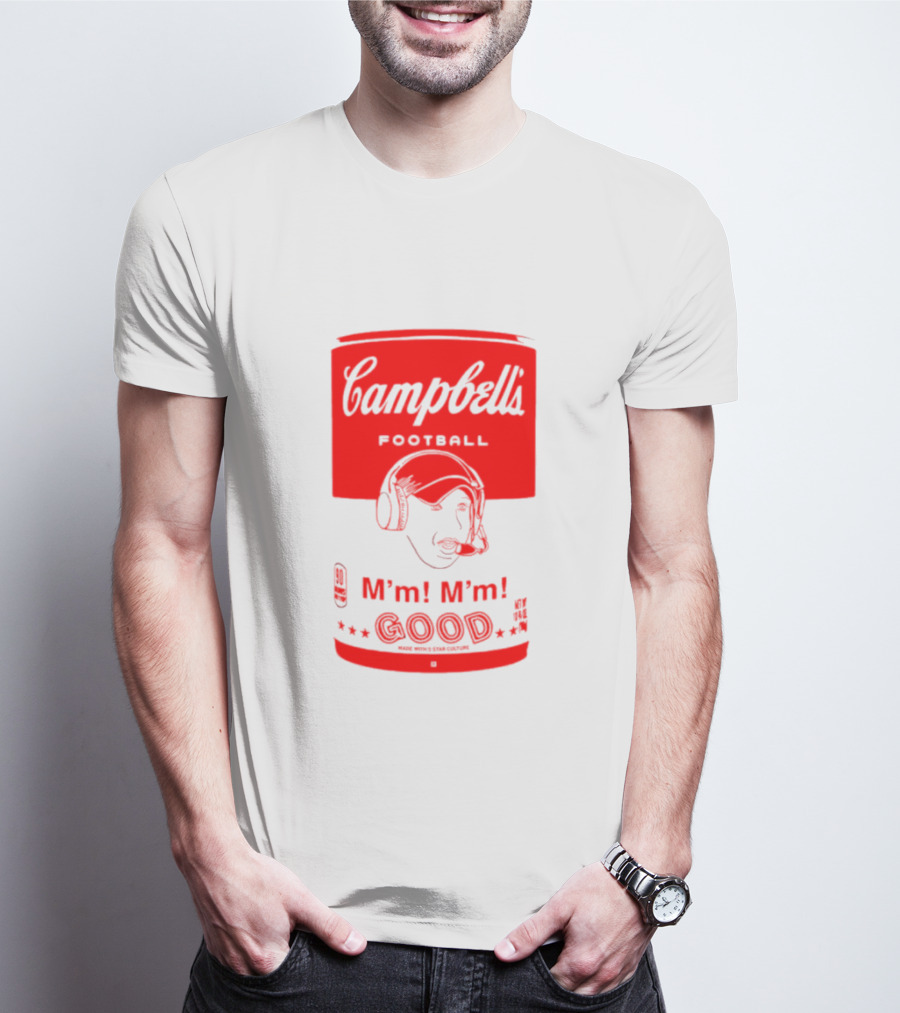 Campbell’s Football M’m M’m Good Soup Headset Coach T-Shirt