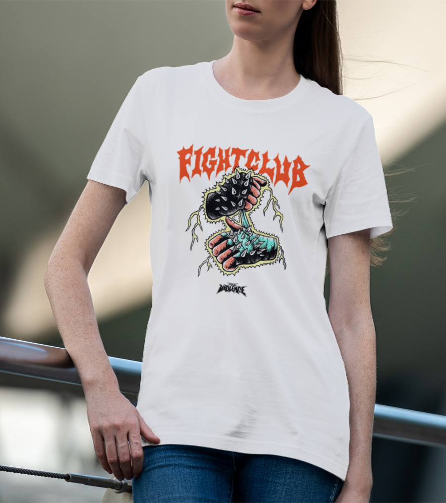 Fight Club Gloves Spiked Violence T-Shirt