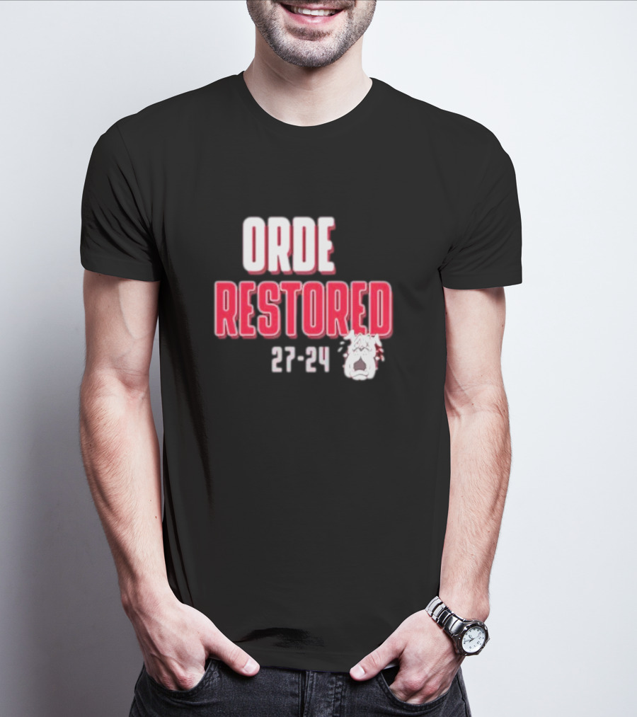 Order Restored 27-24 Alabama Crimson Tide T-Shirt
