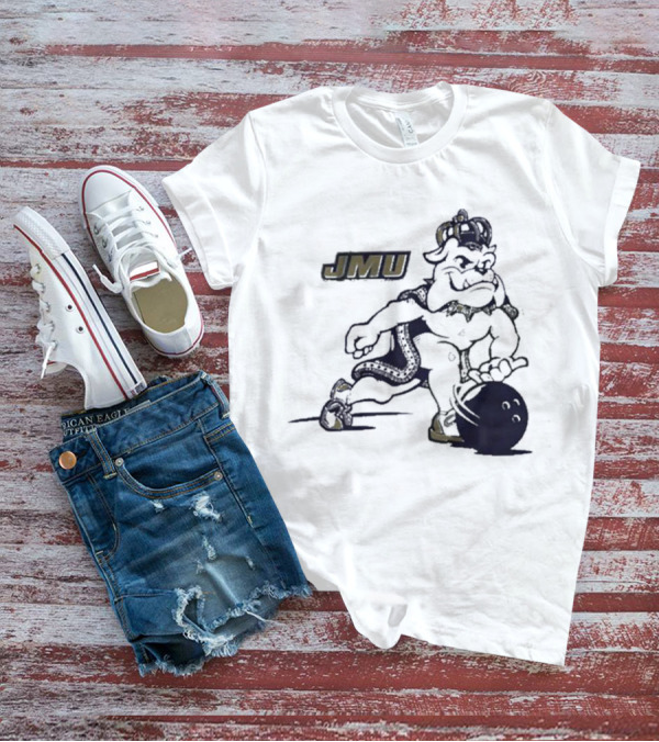 JMU Dukes Football Bowling Mascot T-Shirt
