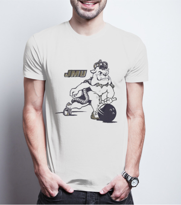 JMU Dukes Football Bowling Mascot T-Shirt