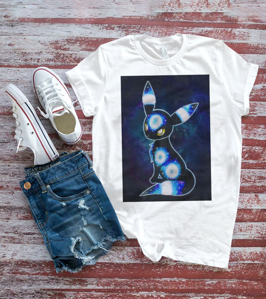 Umbreon Galaxy Cosmic Pokemon T-Shirt