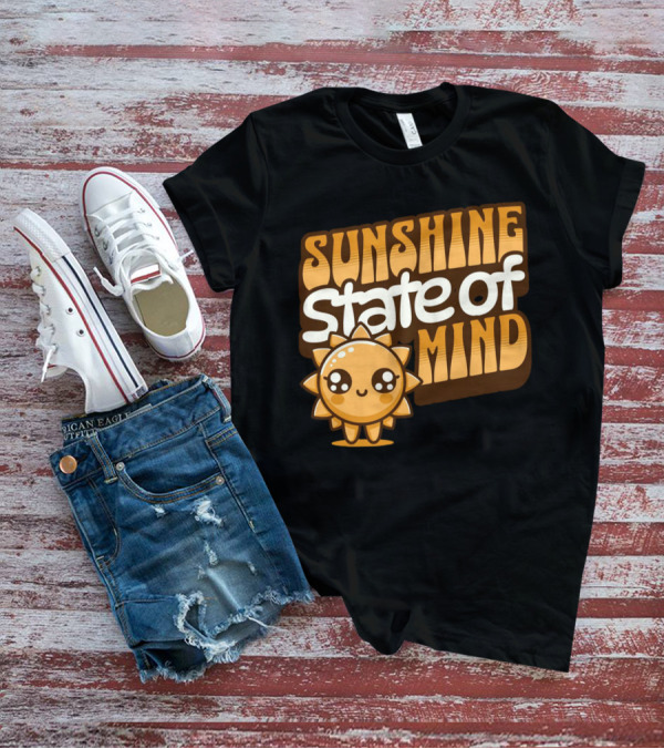 Sunshine State Of Mind Cute Sun Character T-Shirt