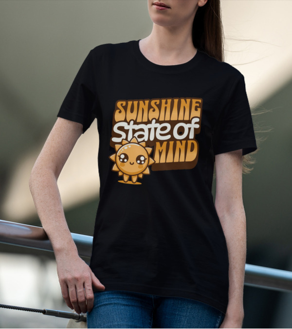 Sunshine State Of Mind Cute Sun Character T-Shirt