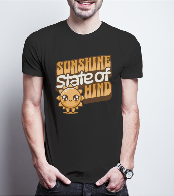 Sunshine State Of Mind Cute Sun Character T-Shirt