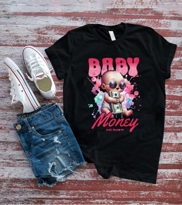 Baby Money Kitti Apparel Sunglasses Color Splash T-Shirt
