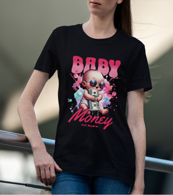 Baby Money Kitti Apparel Sunglasses Color Splash T-Shirt