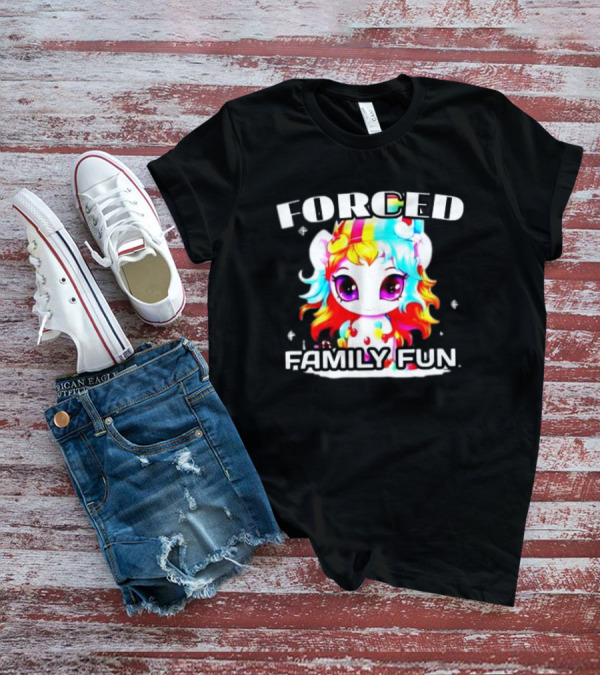 FORCED Family Fun Unicorn Christmas T-Shirt