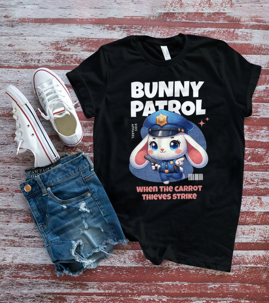 Bunny Patrol Kids Apparel When The Carrot Thieves Strike T-Shirt