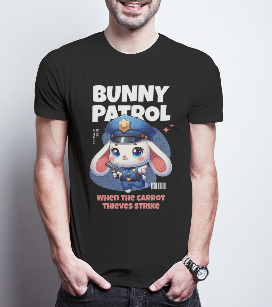 Bunny Patrol Kids Apparel When The Carrot Thieves Strike T-Shirt