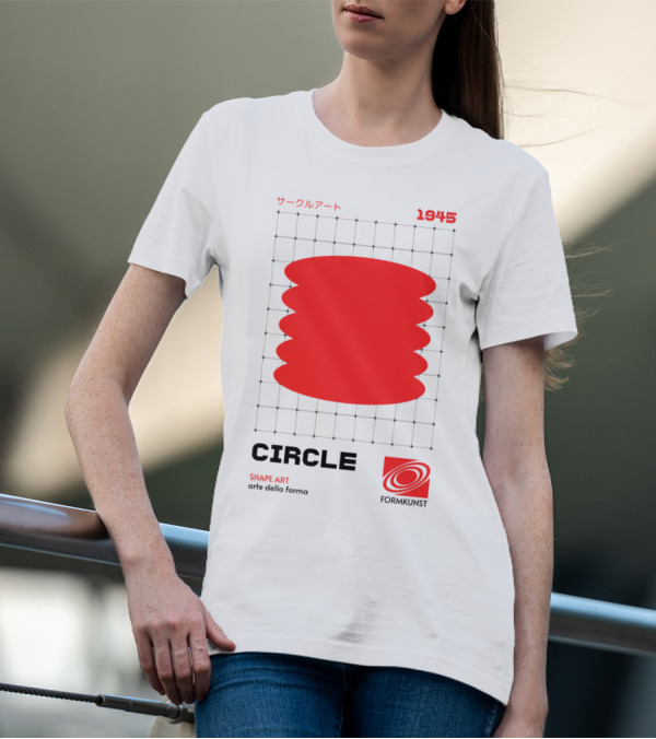 Circle Shape Art 1945 サークルアート Formkunst Arte Della Forma T-Shirt