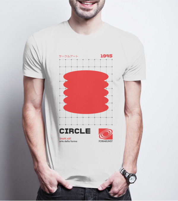 Circle Shape Art 1945 サークルアート Formkunst Arte Della Forma T-Shirt