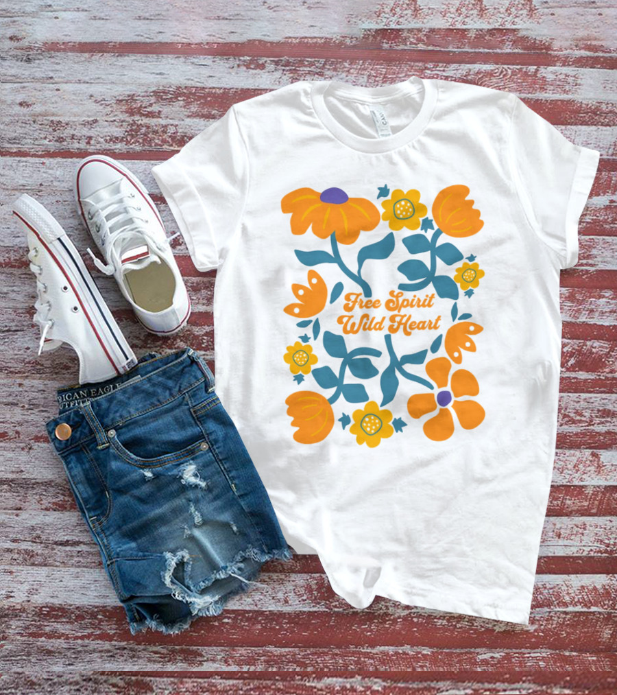 Free Spirit Wild Heart Floral T-Shirt