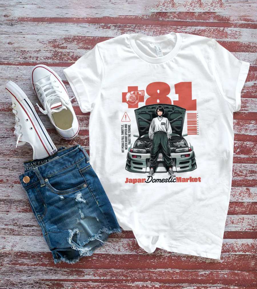 81 Japan Domestic Market Warning Import High Torque T-Shirt