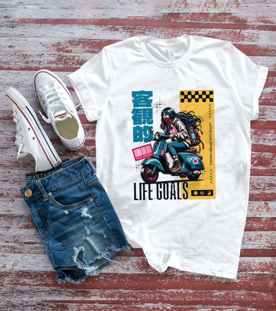 LIFE GOALS LITTLE APPAREL TURNING DREAMS INTO REALITY T-Shirt