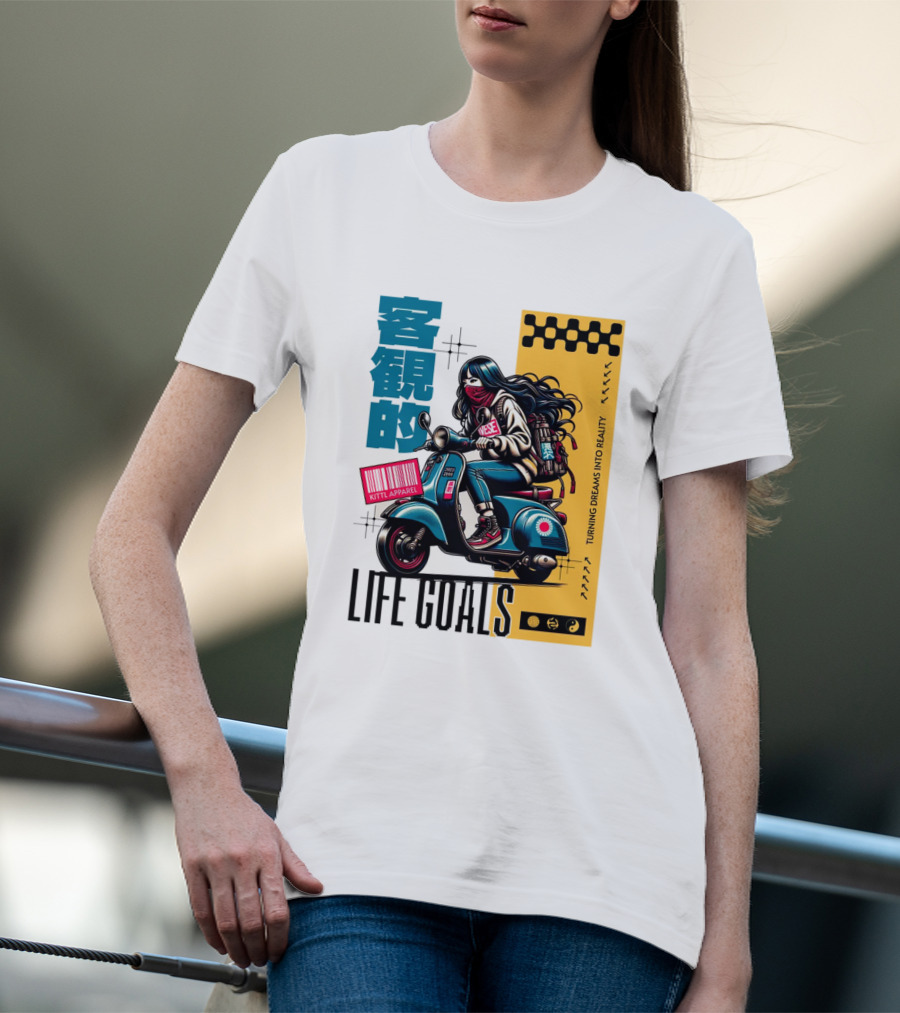 LIFE GOALS LITTLE APPAREL TURNING DREAMS INTO REALITY T-Shirt