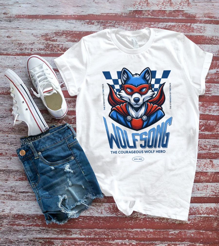 WOLFSONG THE COURAGEOUS WOLF HERO THE LEGENDARY WOLF SPIRIT T-Shirt