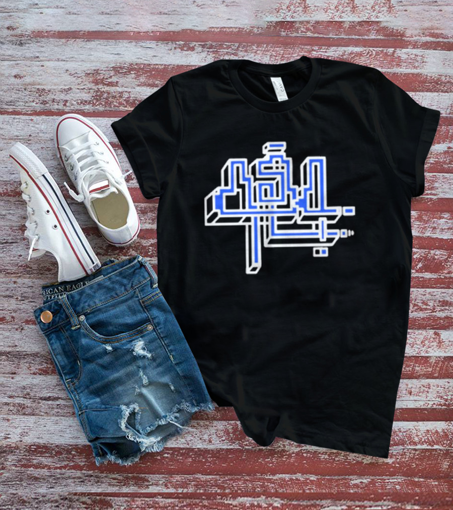 454 Life Maze Blue Circuit T-Shirt