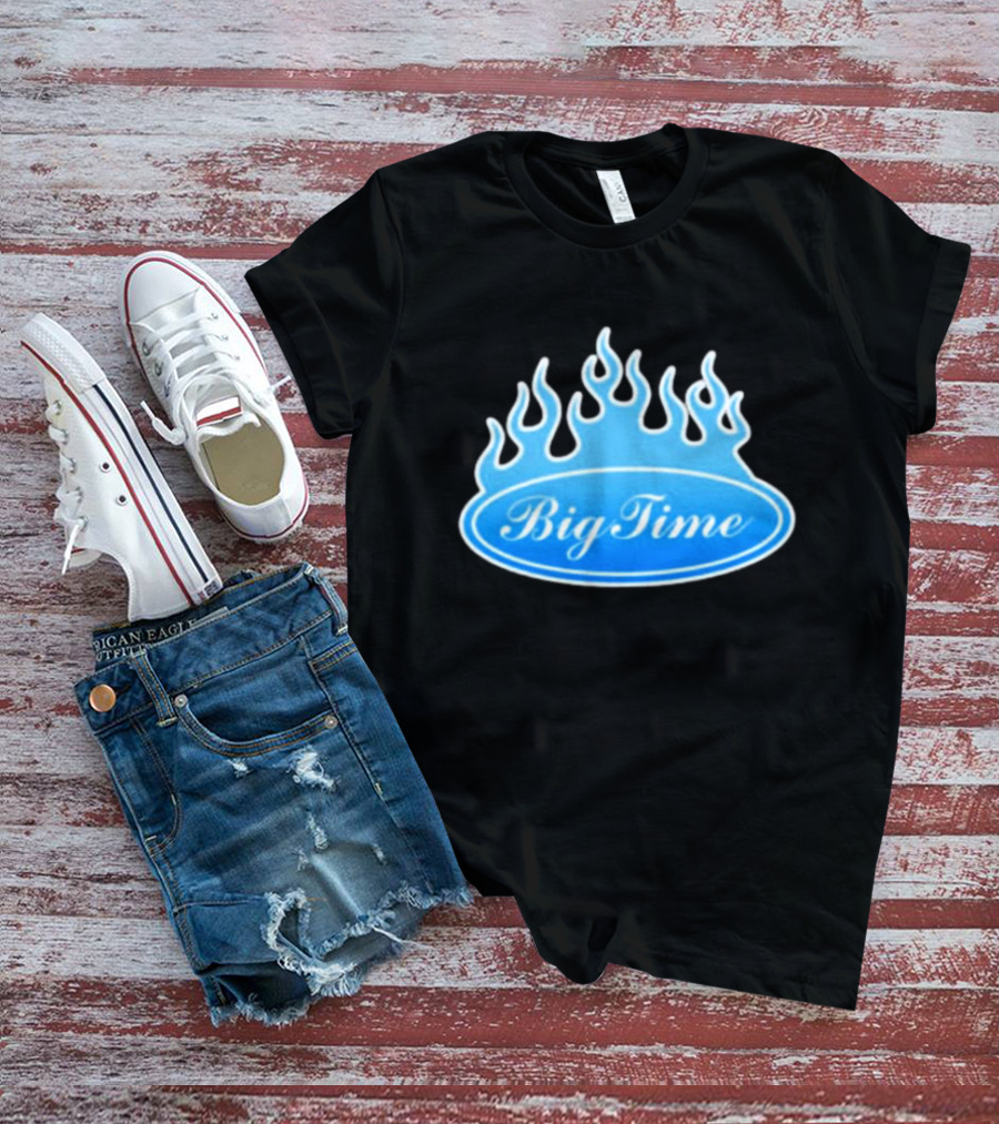 Big Time Blue Flame Oval Emblem T-Shirt
