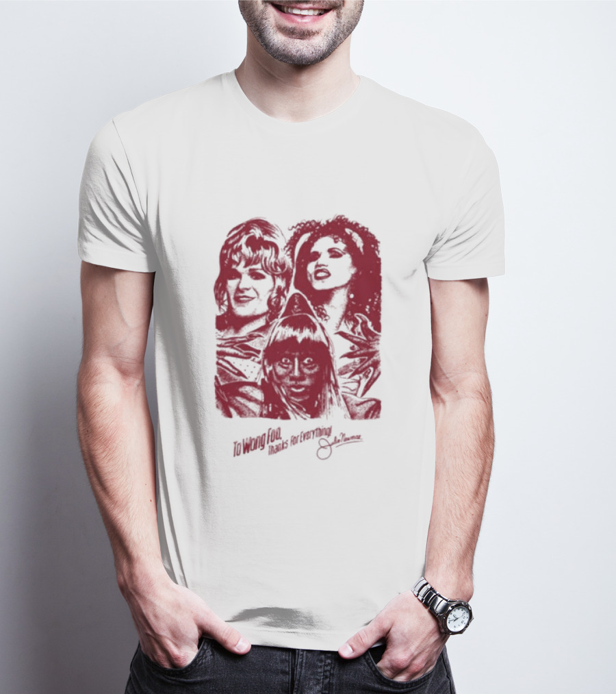 To Wong Foo Thanks For Everything Julie Newmar Red Faces T-Shirt