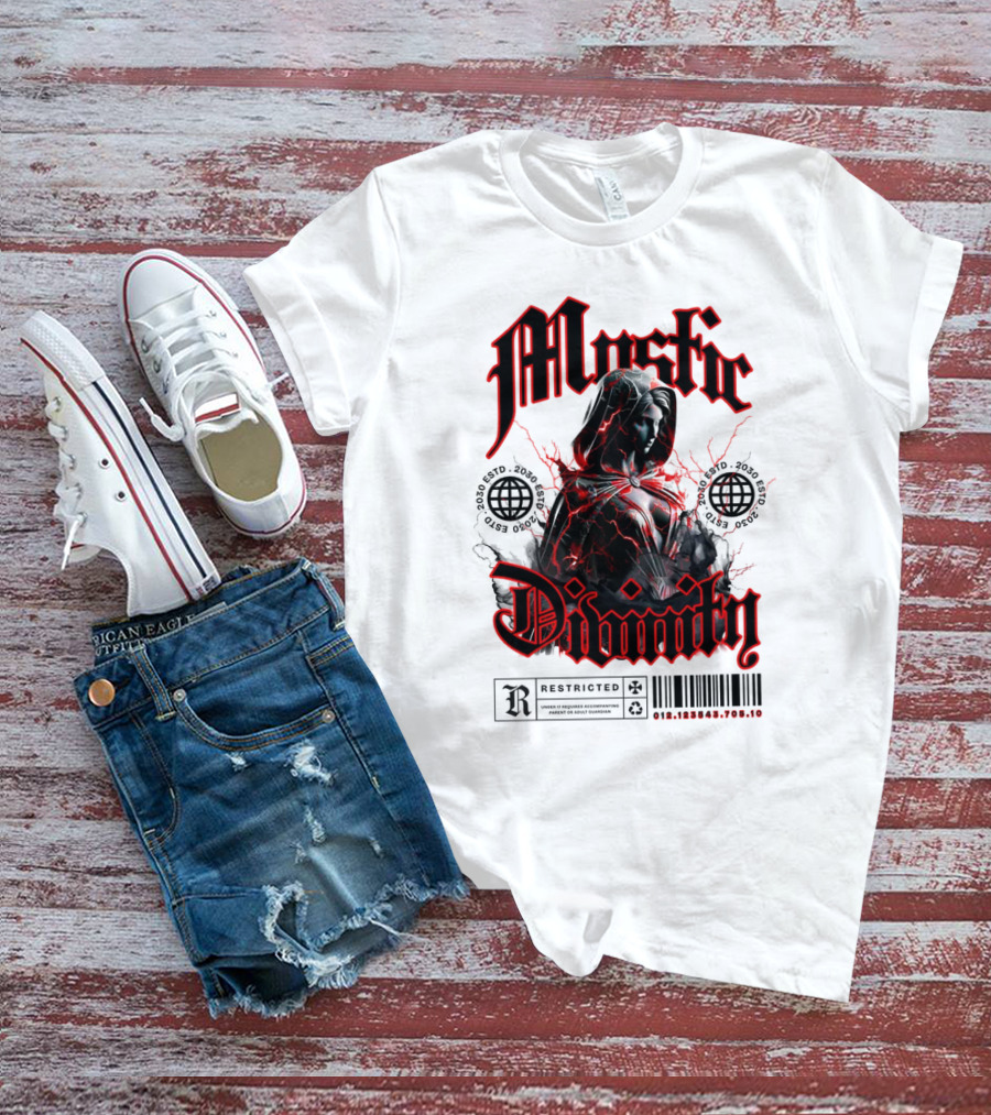 Mystic Divinity Divine Warrior Restricted Barcode 2038 2049 T-Shirt