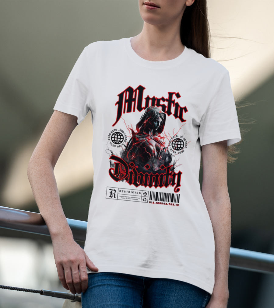 Mystic Divinity Divine Warrior Restricted Barcode 2038 2049 T-Shirt