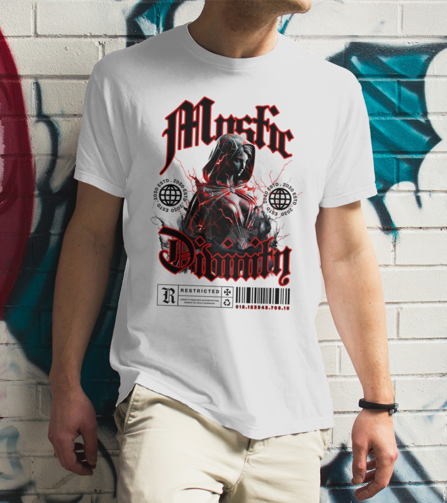 Mystic Divinity Divine Warrior Restricted Barcode 2038 2049 T-Shirt