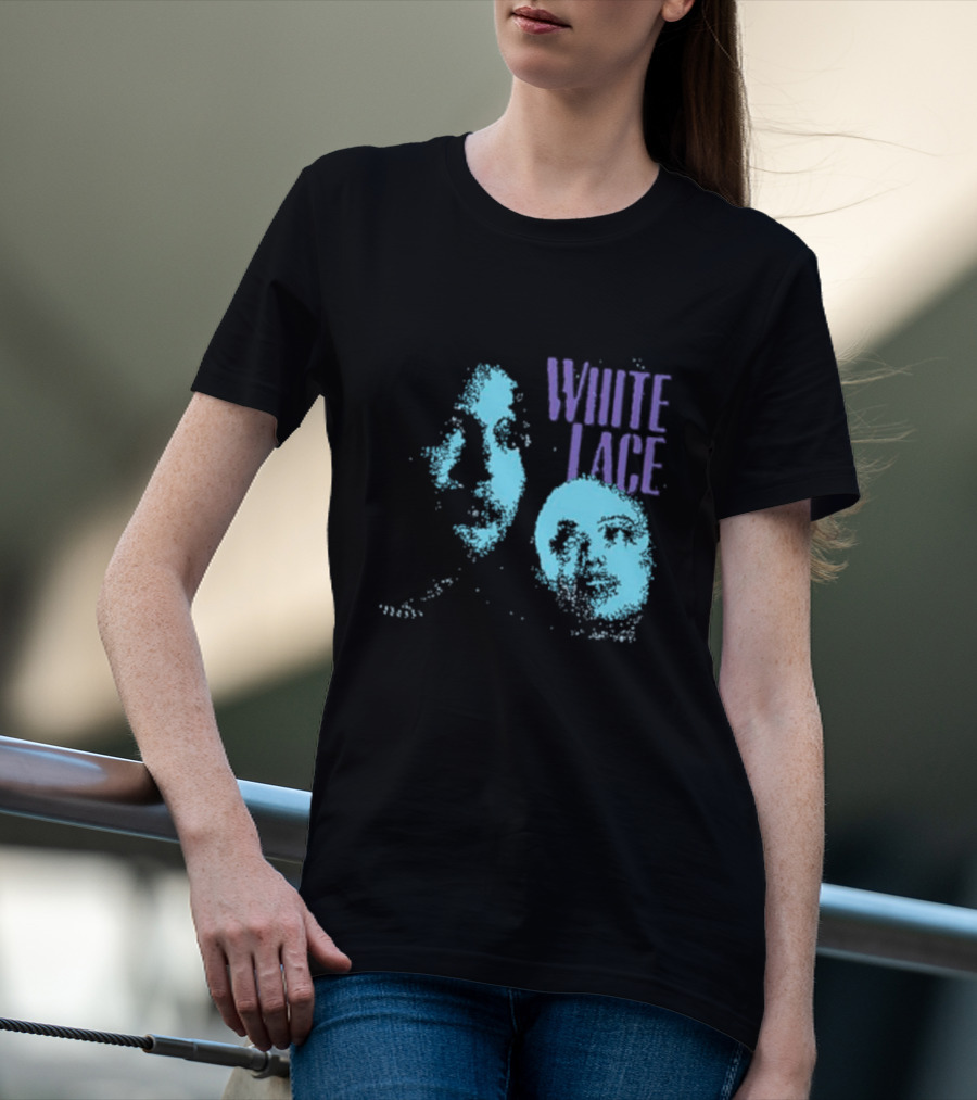 White Lace Skyler Acord Blue Faces T-Shirt