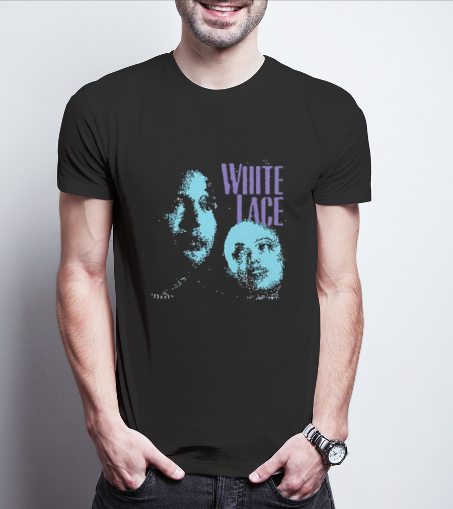 White Lace Skyler Acord Blue Faces T-Shirt