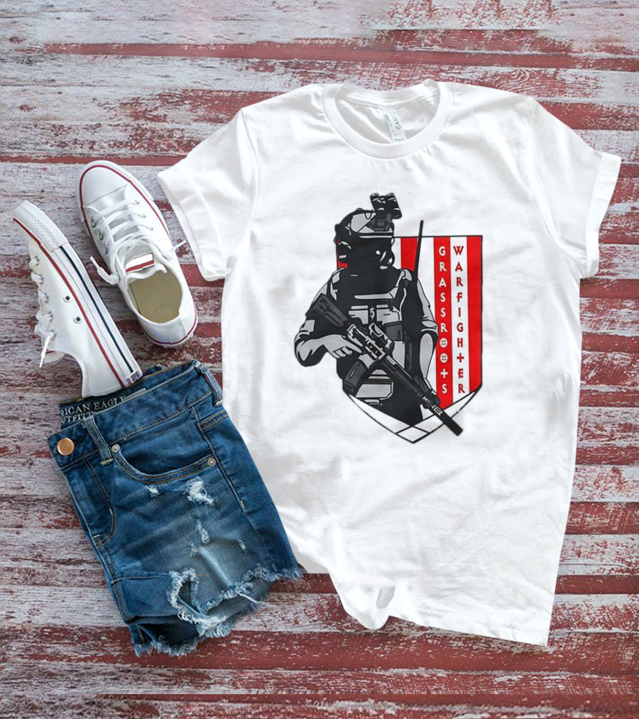 Grassroots Warfighter Tactical Operator Shield T-Shirt