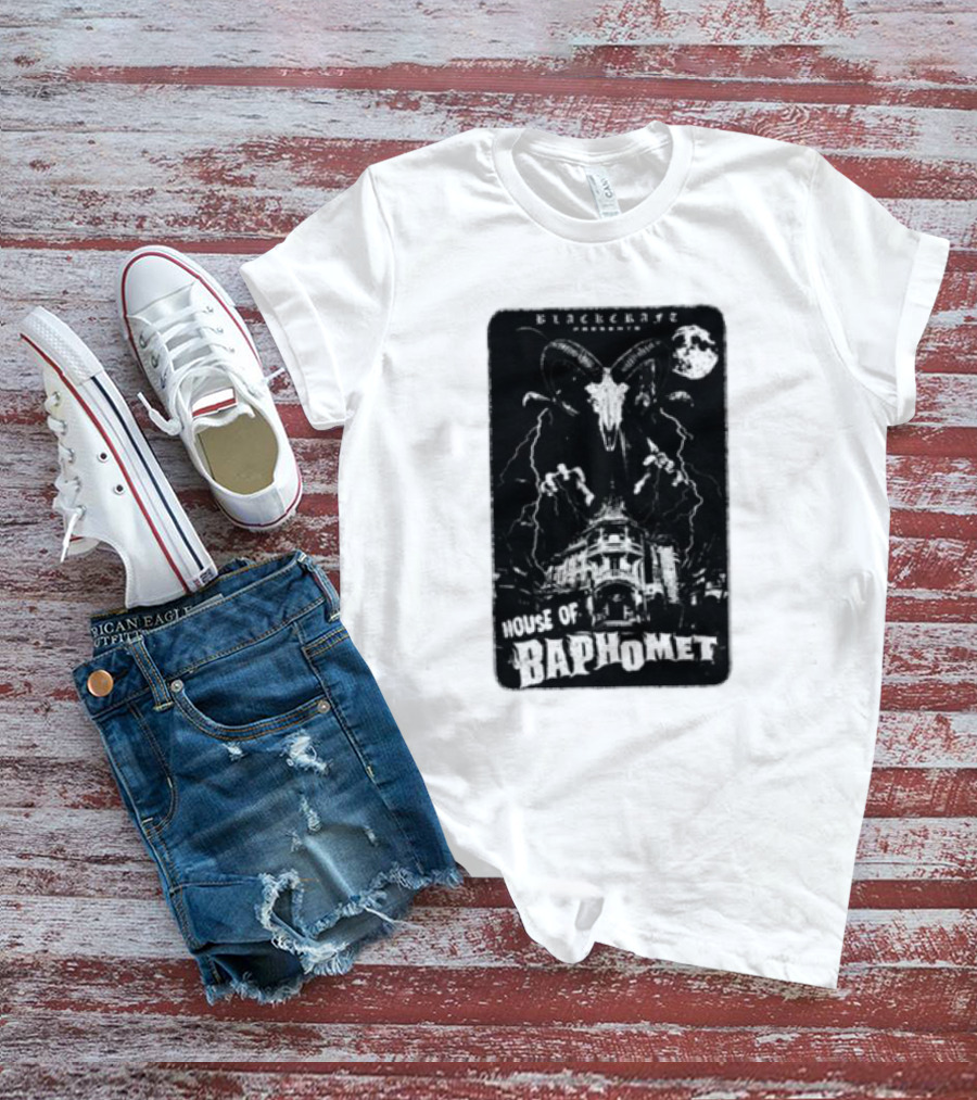 Blackcraft Cult House Of Baphomet Gothic Moon T-Shirt
